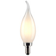 SATCO Lighting S21844 4W CA10 LED, Frosted, Candelabra Base, 3000K, 350 Lumens, 120V, 2-Pack