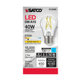 SATCO Lighting S12400 5W LED A15, Clear, Medium Base, 2700K, 90 CRI, 120V