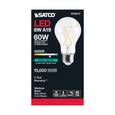 Satco Lighting SAT-S12417 8 Watt LED A19 - Clear - Medium Base - 4000K - 90 CRI - 120 Volt