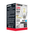 SATCO Lighting S12401 5W LED A15, Clear, Medium Base, 3000K, 90 CRI, 120V