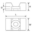 Thomas & Betts SMNY-000-9-D Screw Mount