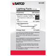 SATCO Lighting S21229 4.5W G25 LED, Clear, Medium Base, 90 CRI, 5000K, 120V