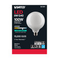 SATCO Lighting S21261 8W G40 LED, White, Medium Base, 90 CRI, 4000K, 120V