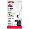 SATCO Lighting S12447 18.5W, A21 LED, Frost Finish, Medium Base, 3000K, 120V