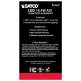 Satco Lighting SAT-S12447 18.5 Watt - A21 LED - Frost Finish - Medium base - 3000K - 120 Volt