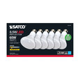SATCO Lighting S11471 8.5W, BR30 LED, 3000K, 80 CRI, Medium Base, 120V, Dimmable, 6-Pack