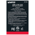 SATCO Lighting S21230 4.5W G25 LED, White, Medium Base, 90 CRI, 2700K, 120V
