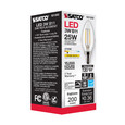 Satco Lighting SAT-S21262 3 Watt B11 LED - Clear - Candelabra base - 90 CRI - 2700K - 120 Volt