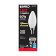 SATCO Lighting S21278 5.5W B11 LED, Frost, Candelabra Base, 90 CRI, 2700K, 120V