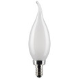 Satco Lighting SAT-S21847 5.5 Watt CA10 LED - Frosted - Candelabra Base - 2700K - 500 Lumens - 120 Volt - 2-Pack