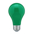 Satco Lighting SAT-S14986 8 Watt A19 LED - Ceramic Green - Medium base - 360 deg. Beam Angle - 120 Volt
