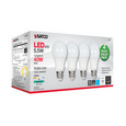 SATCO Lighting S28593 5.5W, A19 LED, Frosted, 4000K, Medium Base, 120V, 4-Pack