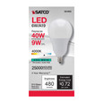 SATCO Lighting S21802 6W, A19 LED, 4000K, Candelabra Base, 220 degree Beam Angle, 120V