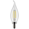 Satco Lighting SAT-S21306 5.5 Watt CA10 LED - Clear - Candelabra base - 90 CRI - 4000K - 120 Volt