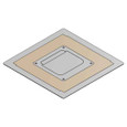 Steel City 668-CST-BGE 668S METAL COVER - BEIGE POWDR COAT