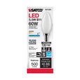 SATCO Lighting S21281 5.5W B11 LED, Frost, Candelabra Base, 90 CRI, 5000K, 120V