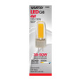 SATCO Lighting S28681 4W, JC LED, Clear, 5000K, G8 Base, 120-130V