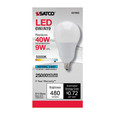 SATCO Lighting S21803 6W, A19 LED, 5000K, Candelabra Base, 220 degree Beam Angle, 120V