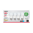 SATCO Lighting S28557 5.5W, A19 LED, Frosted, 2700K, Medium Base, 120V, 4-Pack