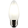 SATCO Lighting S21836 4W B11 LED, Frosted, Medium Base, 2700K, 350 Lumens, 120V, 2-Pack