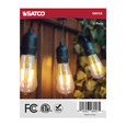SATCO Lighting S8053 Replacement LED String Light Lamp, 2 Watts, ST19, 2200K, Clear, 120V, Medium Base, 2-Pack