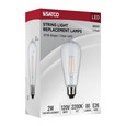 SATCO Lighting S8053 Replacement LED String Light Lamp, 2 Watts, ST19, 2200K, Clear, 120V, Medium Base, 2-Pack
