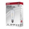 SATCO Lighting S8053 Replacement LED String Light Lamp, 2 Watts, ST19, 2200K, Clear, 120V, Medium Base, 2-Pack