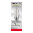SATCO Lighting S23403 2W C11 LED, Satin Spun, Clear, Medium Base, 2700K, 120 Lumens, 120V