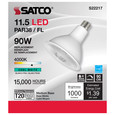 SATCO Lighting S22217 11.5W PAR38 LED, 90 CRI, 4000K, 40 degree Beam Angle, Medium Base, 120V