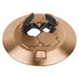 Steel City FPT3-CVR-BRS 2X2 POKE-THRU COVER - BRASS