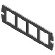 Steel City FPT4-CPA-4SYS 4X4 COM A PLATE - 4 SYSTEMAX JACKS