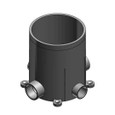 Steel City E971FBL RND FLR-BX 90CU D5.4IN HUB.75/1 PVC