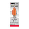 SATCO Lighting S23407 2W C11 LED, Satin Spun, Amber, Medium Base, 2100K, 100 Lumens, 120V
