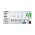 SATCO Lighting S39597 9.5W, A19 LED, Frost, 5000K, Medium Base, 220 degree Beam Angle, 120V, Non-Dimmable, 4-Pack