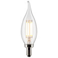SATCO Lighting S21839 3W CA10 LED, Clear, Candelabra Base, 2700K, 200 Lumens, 120V, 2-Pack