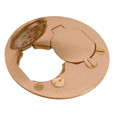 Steel City P 60 DS CVR PLT FLUSH FLR-BX DIA 4IN BRASS