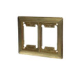 Steel City P 64 2G CP 2 GANG CARPET PLT NPS PLG BRASS