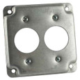 Steel City RS 10 STL CVR USE W/2 SGL FLUSH RCPT