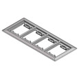 Steel City P64 4GCP AL ALUM. 4 GANG CARPET FLANGE