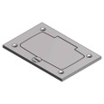 Steel City P64-GFCI-AL AL GFCI COVER PLATE FOR 640/840