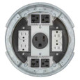 Steel City RPT8-5G-ALM REC 5G POKE THRU FLR BOX ALM