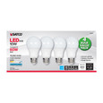 SATCO Lighting S28563 10W, A19 LED, Frosted, 5000K, Medium Base, 120V, 4-Pack