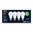 SATCO Lighting S28563 10W, A19 LED, Frosted, 5000K, Medium Base, 120V, 4-Pack