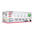 SATCO Lighting S28563 10W, A19 LED, Frosted, 5000K, Medium Base, 120V, 4-Pack