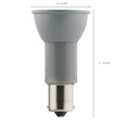 SATCO Lighting S29004 3W, R12 LED, 3000K, Bayonet Single Contact Base, 12V