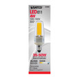 SATCO Lighting S28685 4W, LED, 5000K, Clear, Mini Candelabra Base, 120-130V