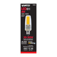 SATCO Lighting S28685 4W, LED, 5000K, Clear, Mini Candelabra Base, 120-130V