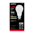 SATCO Lighting S28651 11.5W, A19 LED, 90CRI, 3000K, Medium Base, 220 degree Beam Angle, 120V, 1100 Lumens, CEC