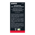 SATCO Lighting S23413 4W C15 LED, Satin Spun, Clear, Medium Base, 2700K, 300 Lumens, 120V