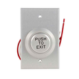 Dortronics 5287 Series - Heavy Duty Push Buttons, 1-1/2" Wide Push Plate on 3" Wide Back Plate "Push to Exit"